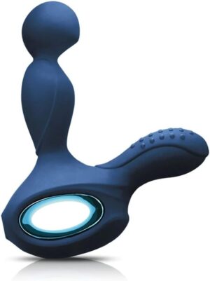 Stimolatore prostatico e perineo blu Premium Orbit caldo rotante vibrante