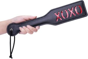 51SS79nYS2L._AC_SX679_ Sculacciatore 32 cm Premium paddle nero Bondage BDSM Fetish Fetish pelle