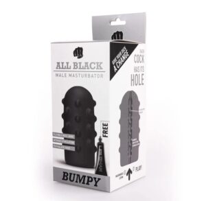 Masturbatore uomo All Black Bumpy 17 cm - immagine 3 Masturbatore uomo All Black Bumpy 17 cm - immagine 3