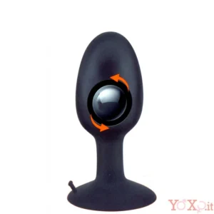 6946689011255 Seven Creations Roll Play Medium Plug Anale Silicone con Sfera Interna 10 cm