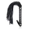 OHMAMA Fetish Flogger Frusta Nera Manico Lucido Diamond BDSM bondage - ErosDom Sexy Shop OHMAMA Fetish Flogger Frusta Nera Manico Lucido Diamond BDSM bondage