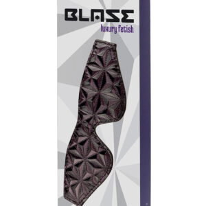 Dreamtoys Blaze Blindfold Purple Maschera Occhi BDSM Nero Viola Neoprene Unisex