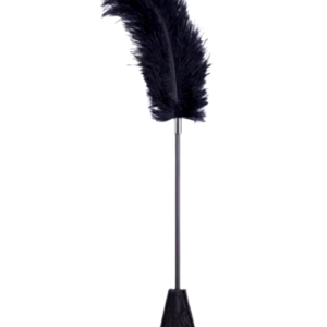 Frustino sexy 56 cm 2 in 1 Tickler Piume e Paddle Pizzo 2in1 56cm BDSM Bondage