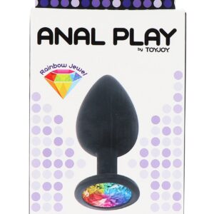 Plug anale ToyJoy Rainbow Booty Jewel Medium - vista prodotto