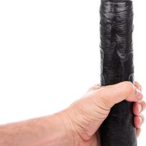 Dildo XXL HUNG System Benny Black 25,5 cm in soft PVC nero