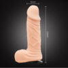 BW-022018-2 Strap-On Baile Jessica Dildo Realistico 14,5 cm Ø 3,2 cm Harness Regolabile BW-022018