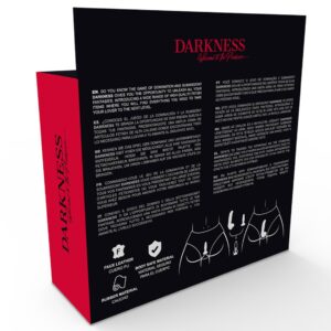 darkness-interchangeable-butt-plug-and-dildo-004-876c.jpg Strap-On Darkness Sensations Harness Nero con Dildo Realistico 14 cm e Plug Anale Intercambiabili