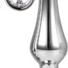 Plug anale Dream Toys Gleaming Love Large alluminio 9,5 cm gemma argento unisex - ErosDom Sexy Shop