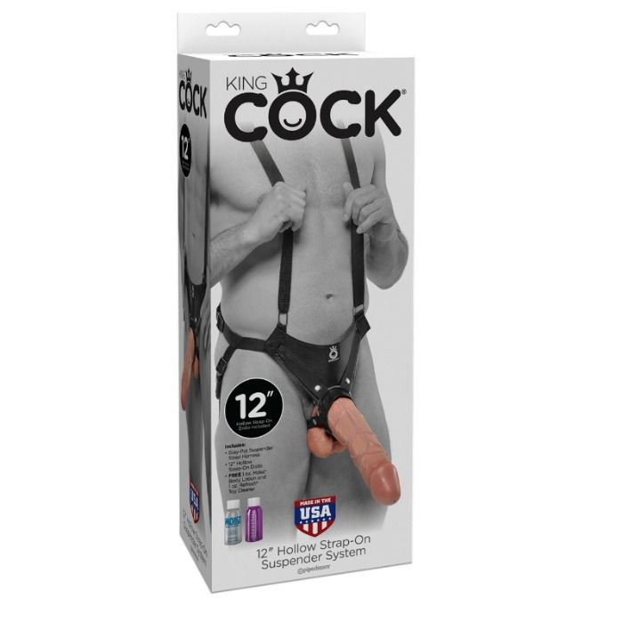 Magazine 8 Strap-on Extreme XXXL King Cock 30,5 cm con harness - vista prodotto 1