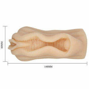 Masturbatore Uomo Baile Temptation Passion Lady 3D Flesh Morbido con Texture Interna, Manuale