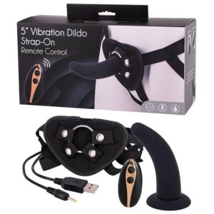 Strap On Vibrante Seven Creations 12,5 cm Telecomando 7 Vibrazioni - sex toy Strap On Vibrante Seven Creations 12,5 cm Telecomando 7 Vibrazioni - sex toy