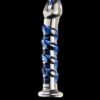 Pipedream Icicles No.5 - massaggiatore intimo in vetro Massaggiatore intimo Pipedream Icicles No.5 in vetro soffiato blu