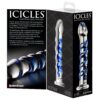 Pipedream Icicles No.5 vetro trasparente blu - dettaglio Pipedream Icicles No.5 vetro trasparente blu dettaglio design